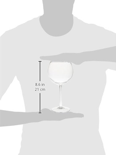 AmazonBasics - Copas de vino multiusos - 561 ml, Set de 4