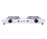 Mayware HY2000A Parrilla Eléctrica Doble, color Blanco