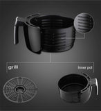 Yxian Freidora de Aire de 4.5L, freidoras de Aire Caliente, Horno, Cocina sin ollas, sartén fácilmente Desmontable, 1400W