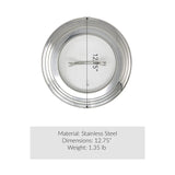 Alpha Living 60015 Tapa universal de acero inoxidable de alto grado y vidrio, de 17.78 cm a 30.48 cm, se adapta a todas las ollas, tapra de repuesto, para sartén