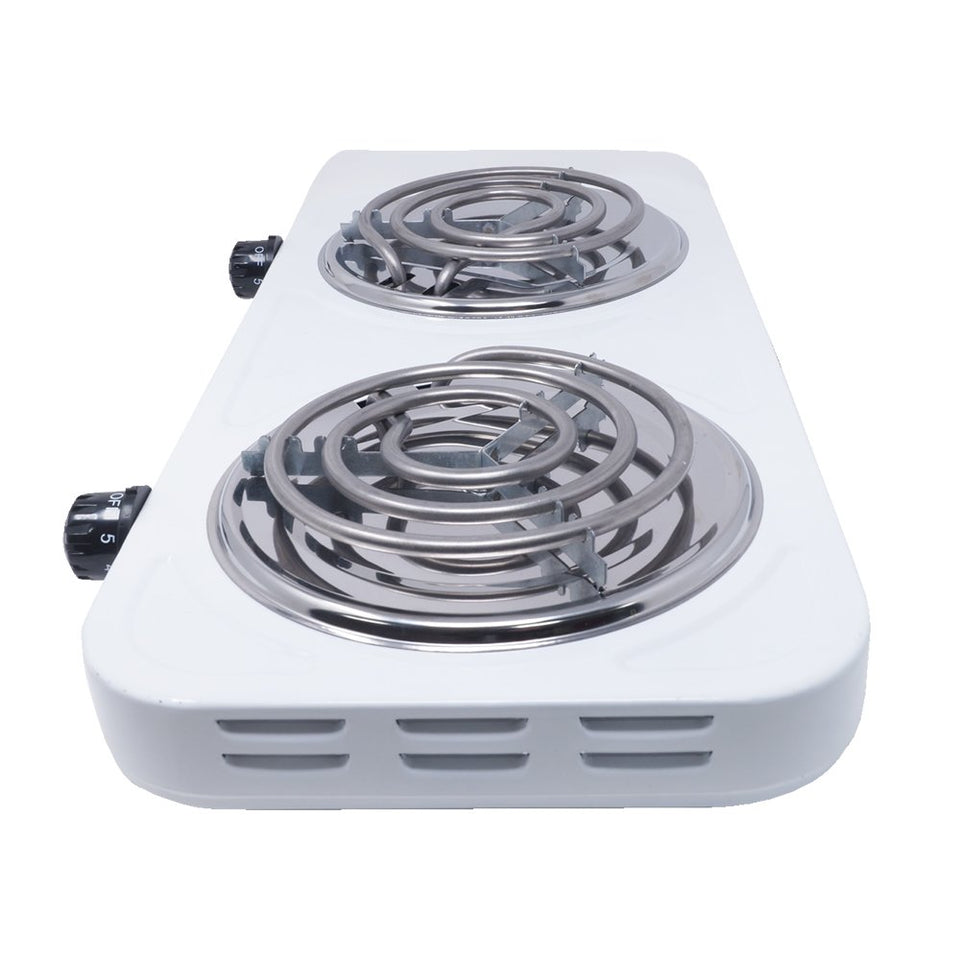 Mayware HY2000A Parrilla Eléctrica Doble, color Blanco