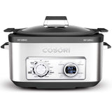 Cosori 6 Qt 11 en 1 programable multi cocina, olla lenta, arroz, café, sartén, caldera, steamer, yogurt Maker con retardo y función de mantener caliente, 86 ° a 400 °F, incluye libro de recetas, acero inoxidable (CP001-SC)