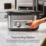 Cosori 6 Qt 11 en 1 programable multi cocina, olla lenta, arroz, café, sartén, caldera, steamer, yogurt Maker con retardo y función de mantener caliente, 86 ° a 400 °F, incluye libro de recetas, acero inoxidable (CP001-SC)