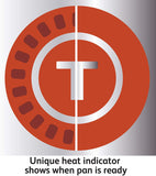 T-fal C515SC Professional Set de ollas y sartenes antiadherentes Thermo-Spot Indicador de Calor, Base Inducción, 12 piezas