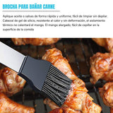 Sonolife - Set de 18 Utensilios y Cubiertos Profesional para Asador Carne Asada en Acero Inoxidable
