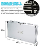 Sonolife - Set de 18 Utensilios y Cubiertos Profesional para Asador Carne Asada en Acero Inoxidable