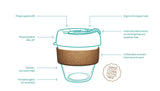 KeepCup Taza reutilizable de vidrio para café, Filtro, Multicolor, 8 oz Small