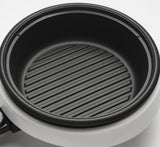 Aroma Housewares ASP-137 - Olla con plancha de parrilla (2.8 litros, 25.4 cm), Blanco, 2.83 l, 1