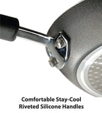 T-fal C515SC Professional Set de ollas y sartenes antiadherentes Thermo-Spot Indicador de Calor, Base Inducción, 12 piezas