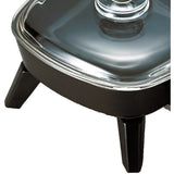 Brentwood Appliances SK-45 sartén eléctrica con tapa de vidrio (600 W 6 pulgadas), 6 pulgadas, color negro