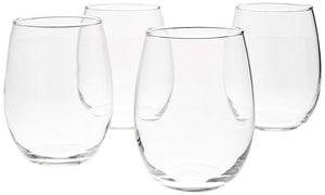 AmazonBasics - Copas de vino multiusos - 561 ml, Set de 4