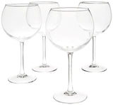 AmazonBasics - Copas de vino multiusos - 561 ml, Set de 4