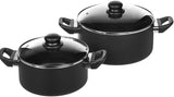 AmazonBasics Juego de ollas antiadherente, 15 piezas