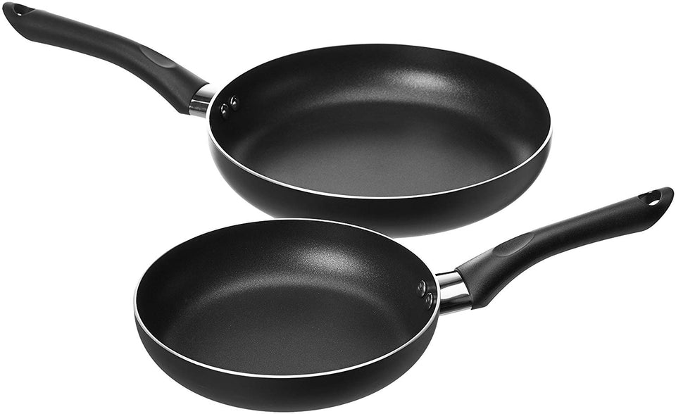AmazonBasics Juego de ollas antiadherente, 15 piezas