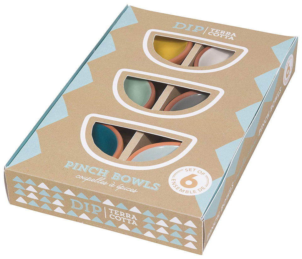 Now Designs - Juego de 6 cuencos (terracota)